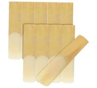 SUPVOX 10pcs Tenor Saxophone Reeds Hardness Stable Sound Musical Instrument Accessories Kit for Tenor Sax Players Backup Replacement
