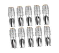 SUPVOX 10pcs Thick Stainless Steel Pig Nipples Drinkers Water Dispenser Automatic Leak Piglet Drinking Faucet for Livestock Farming