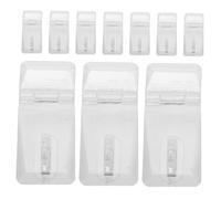 SUPVOX 10pcs Transparent Acrylic Lock Hasp Mini Hinges for Cabinets Jewelry Boxes and Pet Doors Clear Latch Buckles with Modern Design for Versatile Use
