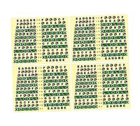 SUPVOX 10pcs Transparent Fretboard Stickers for Guitar Easy to Install Fret Decals for Acoustic Electric Instruments Learn Notes Chords Quickly Guitars