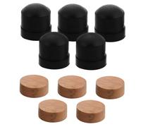 SUPVOX 10pcs Trombone Slide Rubber End Bumper with Leak Resistant Soft Cork Pads and Support Feet Easy Installation Replacement Accessories for Trumpet and Instruments