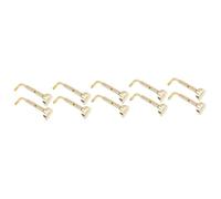 SUPVOX 10pcs Violin Chin Rest Screw Replacement Part Metal Clamp for Violin Accessories Musical Instrument Parts Diy Fittings