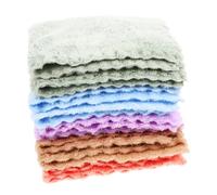 SUPVOX 10Pcs Washcloths Soft Coral Fleece Hand Towels Ultra Absorbent Reusable Bath Towels for Newborns Face Non Fading Bulk