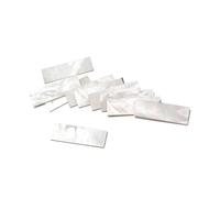 SUPVOX 10pcs White Shell Block Fretboard Inlay Markers for Guitar Fingerboard Diy Decoration Easy to Cut and Install Durable Sea Shell Material
