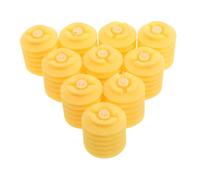 SUPVOX 10pcs Yellow Multi-layer Bubble Squeakers Pet Toy Replacement Noise Maker Accessories for Diy Crafting Suitable for Dog, Cat and Baby Toys