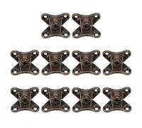 SUPVOX 10pcs Zinc Alloy Corner Brace Heavy-Duty Joint Fastener Bracket with Rust-Proof Decorative Finish for Shelf Furniture Cabinet Support