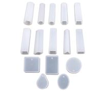 SUPVOX 115pcs DIY Pendant Jewelry Mold Set Made of Safe Silicone and Metal, Includes of Cabochons and Accessory Moulds for Making Special and Handcrafted Pendants