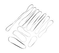 SUPVOX 11pcs Black Rubber Turntable Belt for Vintage Record Players Resilient Flat Drive Belts for Platter Movement Hi-fi Spindle Motor Accessories Noiseless Replacement for Phonograph