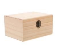 SUPVOX 12-grid Wooden Box Essential Oil Bottle Case Small Bottle Box with Separated Storage Slot Structure Zinc Alloy Buckle Khaki Safe and Reliable Smooth Surface Storage Organizer