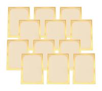 SUPVOX 12 Sheets Blank Diploma Certificate Inner Pages Paper Certificate Paper for School Award Academic Recognition Decorative Purpose