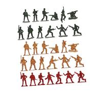 SUPVOX 120pcs Scale Plastic Soldiers Figurines for Imaginative Play Military Ornaments Random Styles for Boys and Creativity Development