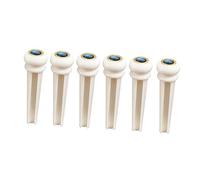 SUPVOX 12pcs Acoustic Guitar Bridge Saddle Low Action Guitar String Studs Folk Replacement Part Bone Nut Acoustic Bridge Saddles