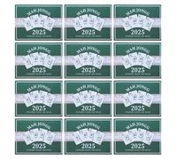 SUPVOX 12PCS American Mahjong Card 2025: Large Print Waterproof Easy-to-Read Mahjong Score and Rules Card for Beginners Parties Clubs Family Hangouts