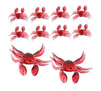 SUPVOX 12pcs Artificial Crab Fishing Lures Realistic Simulation Baits for Saltwater Freshwater PVC Soft Imitation Crab Bait Tackle for Enhanced Catch Rates