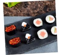 SUPVOX 12pcs Artificial Japanese Sushi Models PVC Simulation Fake Sushi Prop for Photography Restaurant Display Realistic Lifelike Decoration with Styles Including Fish Roe Seaweed Ham