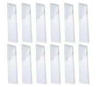 SUPVOX 12pcs Bookmark Mold DIY Craft Silicone Mold for Epoxy Jewelry Making Creative Adornment Mould for Home Decor