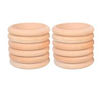 SUPVOX 12pcs Bracelet Blanks Wooden Bangles Natural Wood Beige Creative DIY Design Suitable for Painting Bulk Craft Supply for Group Crafting Sessions and Creating Unique Jewelry Pieces