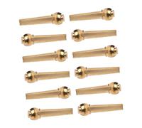 SUPVOX 12pcs Brass Guitar String Nails Bridge Pin Peg Tuning Pegs for Guitar Parts