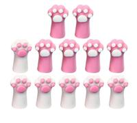 SUPVOX 12pcs Cat Paw Shape Erasers for Students, Creative PVC Material, Easy to Store and Fun, School Stationery and Random Color