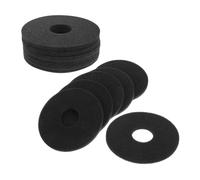 SUPVOX 12pcs Cocktail Rimmer Replacement Sponges for Glass Salt Trays Bar Tool Set for Margaritas and Lime Juice - Black Kitchen Sponge for Home and Professional Bar Use