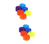 SUPVOX 12pcs Colorful Guitar Effect Footswitch Toppers Anti- Pedal Caps for Enhanced Grip Includes Yellow Red Orange Dark Light Accessory for Guitar Pedals