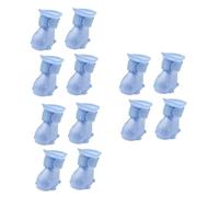 SUPVOX 12pcs Comfortable Dog Boots for Pets Breathable Tep Material Lightweight Rain Shoes for Outdoor Use Easy to Clean for Rainy Days