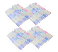 SUPVOX 12pcs Cotton Burping Cloths for Baby Toddler Absorbent Breathable Muslin Washcloths Soft Multi-Color for Newborn Feeding and Bathing