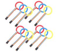 SUPVOX 12pcs Detachable Lost Leash for Kindergarten Classroom Transition Plastic Round Handles Boy Girl Walking Rope for Outdoor Safety and Multi-Person Use