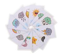 SUPVOX 12pcs Early Learning Flash Cards Weather English Words Boys and Girls Education Portable Learning Cards