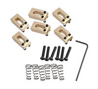 SUPVOX 12pcs Electric Guitar Tremolo Bridge Saddle Locked String Guitar Bridge Saddle