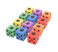 SUPVOX 12pcs EVA Foam Big Dice for Boys and Girls Early Learning Educational Playing Dice Set for Boys and Girls Interactive Fun for Classroom and Home Games