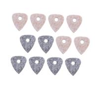 SUPVOX 12pcs Felt Guitar Picks Plectrums Replacement for Ukulele Electric Guitar Practice Multipurpose Creative Patterns Accessories