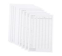 SUPVOX 12PCS Foldable Golf Scorecards Competition Supply Score Record Tool Sports Exam Accessory with Partition for Accurate Score Tracking