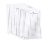 SUPVOX 12PCS Foldable Golf Scorecards Made of Durable Coated Paper for Outdoor Use Quality Record Tool for Golfers to Track Stats and Scores
