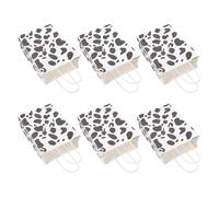 SUPVOX 12pcs Foldable Lightweight Paper Gift Bags with Delicate Cows Grain Pattern Party Candy Bags Stylish Storage Pouches for Treats and Gifts