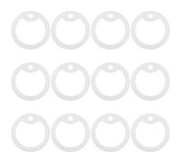 SUPVOX 12pcs Glow-in-the-Dark Silicone Pet Id Tag Silencers Noise-reducing Collar Accessories Military Dog Tag Protectors for Quieting and Safeguarding in Green