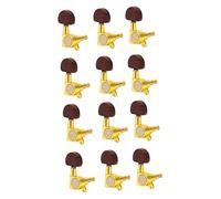 SUPVOX 12pcs Gold Knobs Guitar Tuning Pins Locking Tuners Guitar Tuning Keys Machine Heads Replacement Pegs for Electric Acoustic