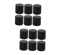 SUPVOX 12pcs Guitar Flat Knob Electric Guitar Tone Knob Bass Replacement Metal for Bass