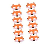 SUPVOX 12pcs Halloween Wolf Masks Half Face Felt Animal Costume Party Accessories Reusable Realistic Design for Storytelling Classroom Activities