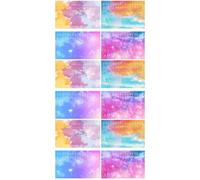 SUPVOX 12pcs Kalimba Note Stickers for Beginners Easy Installation Thumb Piano Decals Music Scale Stickers Designs for Quick Music Supplies for Learning