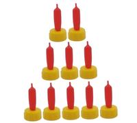 SUPVOX 12pcs Lamb Feeder Bottles Nipples Soft Rubber Pacifiers for Young Livestock Feeding Portable Animal Milk Bottle Teats for Calf Goat Piglet Durable and Easy to Install