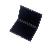 SUPVOX 12pcs Leather Covered Reed Case for Oboe Reeds Storage Box Compact Black Holder