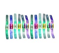 SUPVOX 12PCS Luminous LED Bracelets Colorful Flashing Wristbands for Concerts and Parties for Activities and Safety Accessories