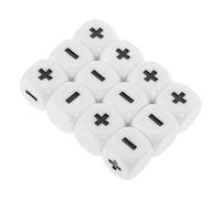 SUPVOX 12pcs Math Sign Dice for Classroom Learning Sturdy Educational Dice Fun Props for Math Games Enhance Through Play for Teaching and Learning Activities