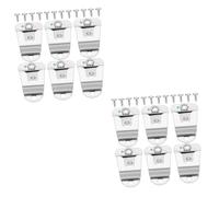 SUPVOX 12pcs Microphone Mounting Clip Handheld Mic Hanger Clips Hook Recording Studio Accessories Screws