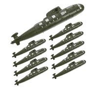 SUPVOX 12pcs Military Submarine Model Toy Simulated Submarines Desktop Models for Boys and Girls Decoration Sand Play Scene