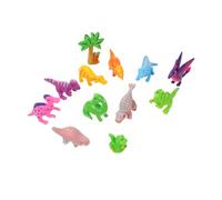 SUPVOX 12pcs Mini Dinosaur Figurines Resin Realistic Dinosaur Sculptures for Micro Landscape Educational Displays Party Favors Desk Ornaments