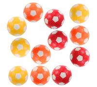 SUPVOX 12pcs Mini Foosball Table Balls Smooth Surface Replacement for Tabletop Football Game Family Entertainment and Friendly Competitions in Mixed Orange White Red White Yellow
