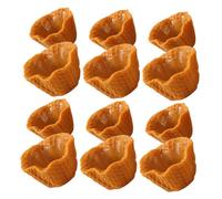 SUPVOX 12pcs Mini Ice Cream Cone Charms Simulation Fake Ice Cream Cone DIY Decor Reusable Bright Color Models for Kitchen Dessert Shops Festivals and Art Displays