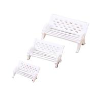 SUPVOX 12pcs Miniature Chair Ornaments Micro Landscape Decor for Fairy Gardens Parks Mini Houses Includes Large Medium Small Chairs Recyclable Material Easy to Maintain for DIY Gardening